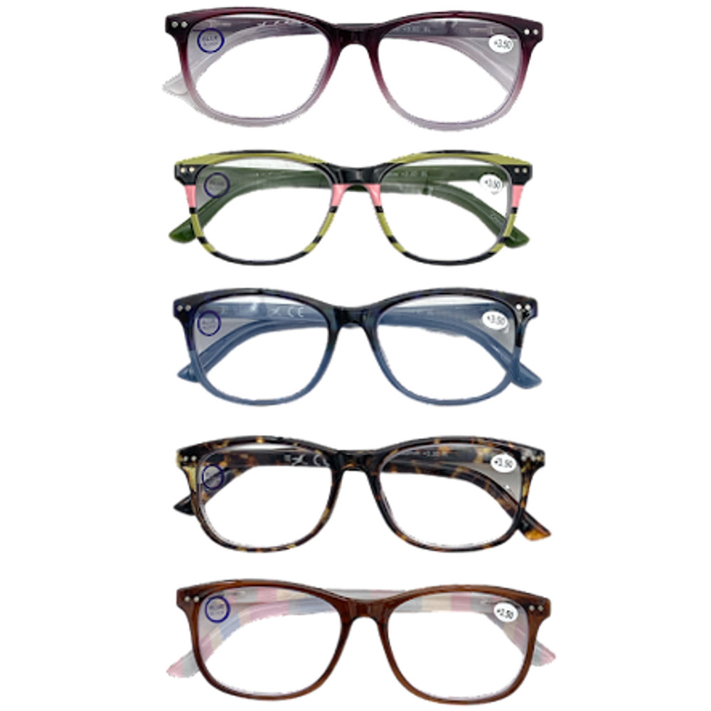 Hummingbird 5-pack Set The Madison Blue Light Readers Assorted
